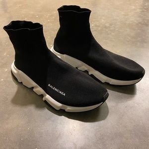 Balenciaga Speed Trainer 2018 Mid ‘Black White’
